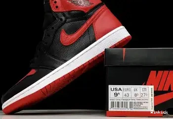"HOMAGE RED 1 RETRO JORDAN AIR HOME" 861428-061 TO 0504
